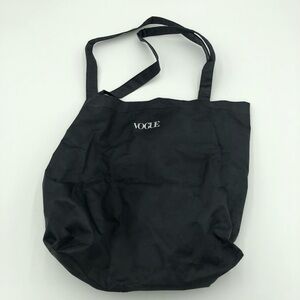 Vintage Vogue Plastic Black Tote Bag